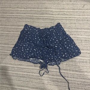 GAB &CATE RUFFLE SKIRT NAVY